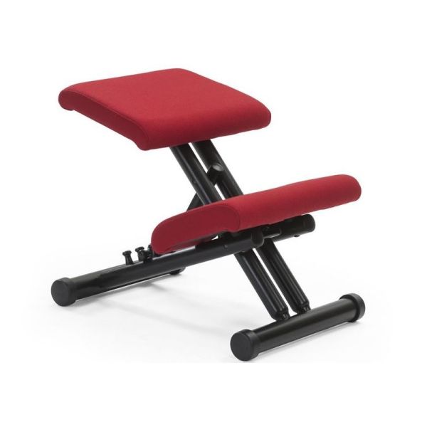 Sedia Ergonomica Regolabile Multi Balans Varier Rosso e Laccato Nero