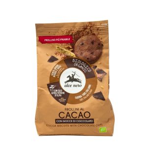 Frollini al Cacao Con Gocce di Cioccolato alce Nero 300 G