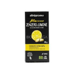 Cioccolato Mascao Fondente Zenzero e Limone Altromercato 80G