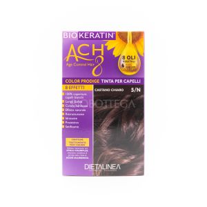Tinta per Capelli 5/N Castano Chiaro Biokeratin Ach8 140 ML