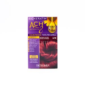 Tinta per Capelli 6/RI Biondo Scuro Rosso Intenso Biokeratin Ach8