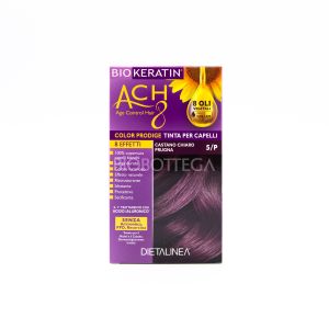Tinta per Capelli 5/P Castano Chiaro Prugna Biokeratin Ach8