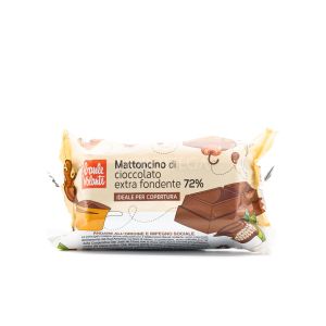 Mattoncino di Cioccolato Extra Fondente 72% Baule Volante 200G
