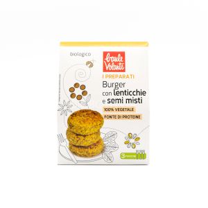 Preparato per Burger con Lenticchie e Semi Misti Baule Volante 180G