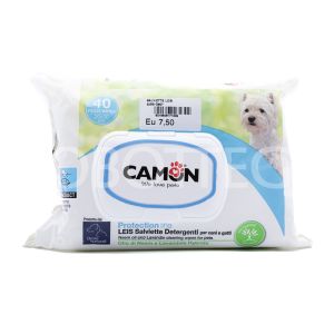Salviette Detergenti per Cani e Gatti con Olio di Neem e Lavandula Hybrida CAMON