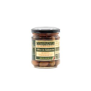 Olive Taggiasche in Salamoia Compagnia Bio Mediterranea 180G