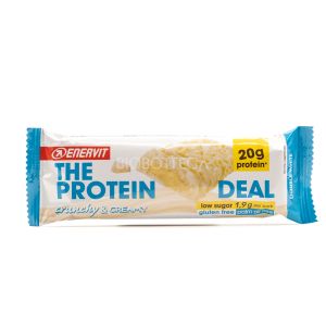 Barretta The Protein Deal Crunch&Creamy al Cioccolato Bianco NON BIO Enervit 55G