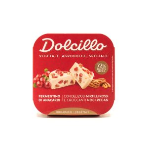 Fermentino di Anacardi con Mirtilli Rossi e Noci Pecan Dolcillo 100G