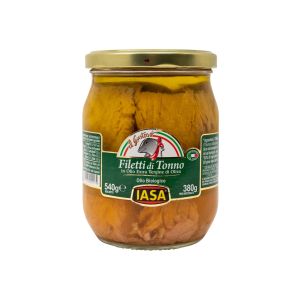 Filetti di Tonno NON BIO In Olio Extravergine di Oliva Iasa Il Gustoso 540 G