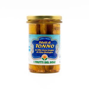 Filetti di Tonno NON BIO in Olio Extravergine di Oliva I Frutti del Sole 300G