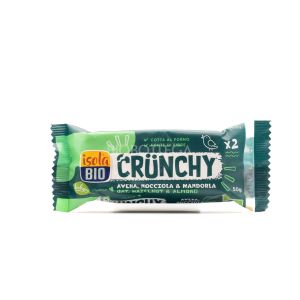 Barretta Crunchy Avena, Nocciola e Mandorla Isola Bio 50G