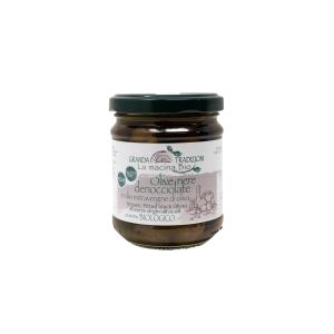 Olive Nere Denocciolate In Olio Extravergine di Oliva La Macina Bio 170 G
