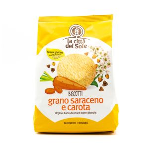 Biscotti Grano Saraceno e Carota La Città del Sole 300G