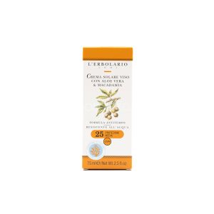 Crema Solare Viso Antiage SPF 25 L'Erbolario 75ML