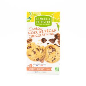 Cookies con Pepite di Cioccolato Fondente e Noci Pecan Le Moulin Du Pivert 175G