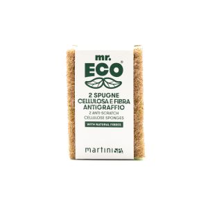 2 Spugne in Cellulosa e Fibra Antigraffio mr Eco