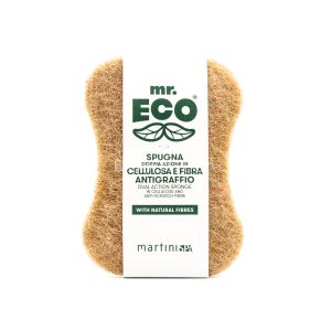 Spugna Doppia Azione in Cellulosa e Fibra Antigraffio mr Eco