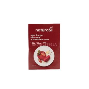 Mini Burger alle Rape e Lenticchie Rosse NaturaSì 140G