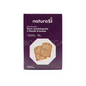 Fette Biscottate Farro Semintegrale e Fiocchi d'Avena NaturaSì 200G