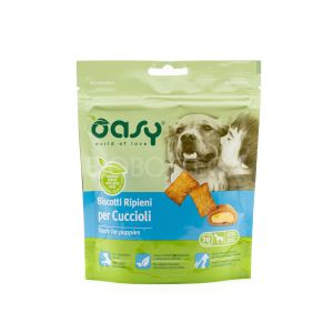 Biscotti Ripieni per Cani Cuccioli Oasy 70G