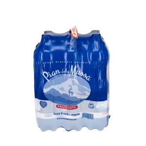 Fardello 6 Bottiglie 1.5L Acqua Pian della Mussa Frizzante 