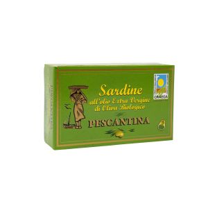 Sardine NON BIO In Olio Extravergine di Oliva Pescantina 120 G