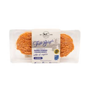Burger di Salmone Selvaggio Sockeye NON BIO Salmon & Co 160 G