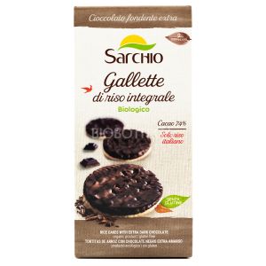 Gallette di Riso Integrale con Cioccolato Fondente Extra Sarchio 100G