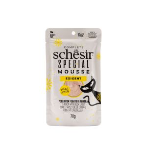 Special Mousse Exigent Pollo con Fegato di Anatra Schesir 70G