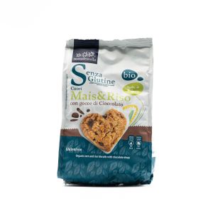 Cuori di Mais e Riso con Gocce di Cioccolato Senza Glutine SottoleStelle 250G