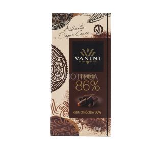 Tavoletta di Cioccolato Fondente 86% NON BIO Vanini 100G