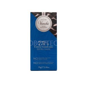 Cioccolata Extra Fondente 75% Senza Zuccheri Aggiunti Venchi 70G