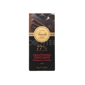 Cioccolato Extra Fondente 77% Voluttuoso e Croccante Venchi 70G