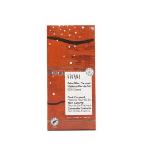 Tavoletta Fondente con Crisp al Caramello e Sale Marino Vivani 80G