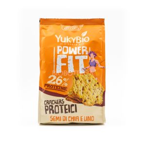 Power Fit Crackers Proteici Semi di Chia e Lino YukyBio 200G