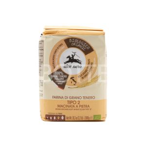 Farina di Grano Tenero Tipo 2 Macinata a Pietra Alce Nero 1KG