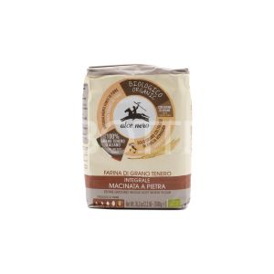 Farina Integrale di Grano Tenero Macinata a Pietra Alce Nero 1KG