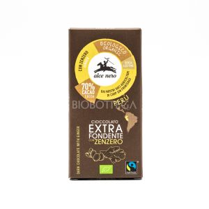 Cioccolato Extra Fondente con Zenzero Alce Nero 50G