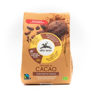 Frollini al Cacao Con Fave di Cacao Alce Nero 250 G