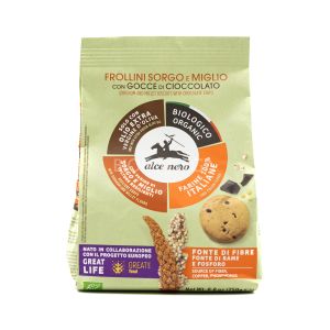 Frollini Sorgo e Miglio con Gocce di Cioccolato Alce Nero 250G