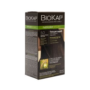 Tinta per Capelli 5.0 Castano Chiaro Delicato BioKap Nutricolor 140 ML