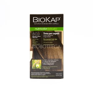 Tinta per Capelli 8.03 Biondo Chiaro Naturale Delicato BioKap Nutricolor
