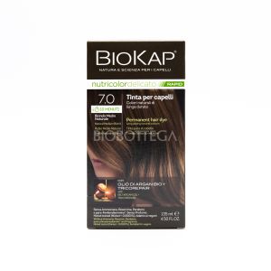 Tinta per Capelli 7.0 Biondo Medio Naturale Delicato Rapid BioKap Nutricolor