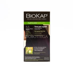 Tinta per Capelli 5.5 Castano Chiaro Mogano Delicato BioKap Nutricolor