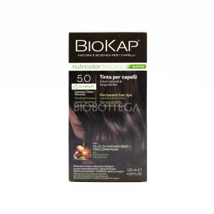 Tinta per Capelli 5.0 Castano Chiaro Naturale Delicato Rapid BioKap Nutricolor
