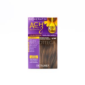 Tinta per Capelli 6/MF Biondo Scuro Marrone Freddo Biokeratin Ach8