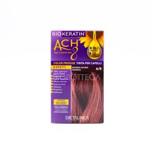 Tinta per Capelli 6/R Biondo Scuro Ramato Biokeratin Ach8
