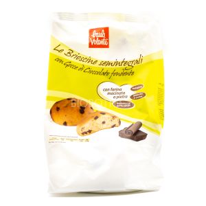 Brioscine Semintegrali con Gocce di Cioccolato Fondente Baule Volante 200G