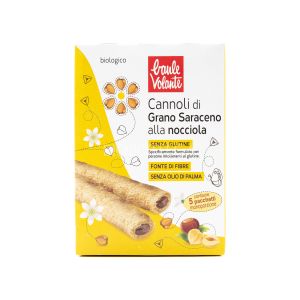 Cannoli di Grano Saraceno alla Nocciola Senza Glutine Baule Volante 125G