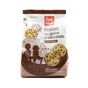 Frollini con Gocce di Cioccolato Semintegrali Baule Volante 300G